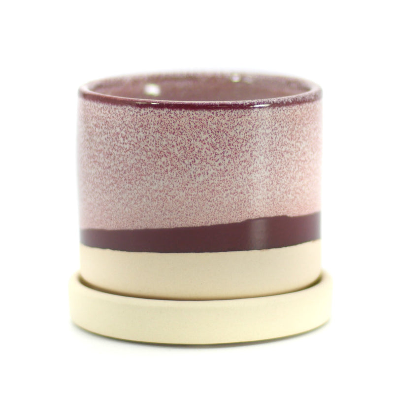 The Burgundy | Pot & Saucer - Lazy Gardens