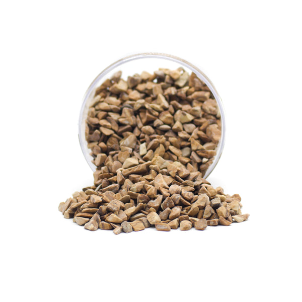 Brown bean pebbles top dressing